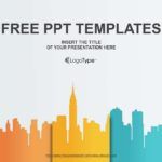 Plantilla PowerPoint Ciudad de Colores