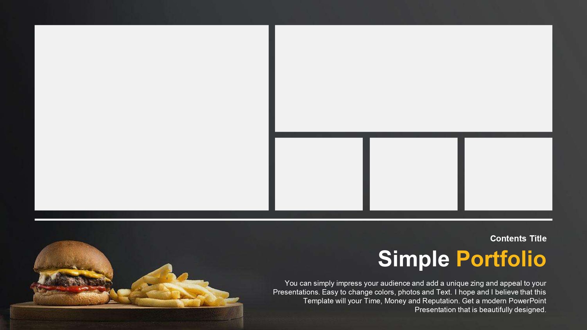 Comida Rápida Plantilla PowerPoint