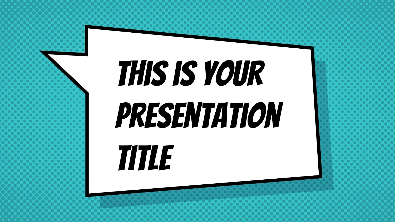 Plantilla PowerPoint Estilo Comic