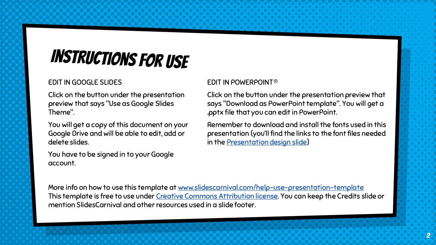 Plantilla PowerPoint Estilo Comic