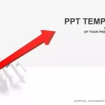 Plantilla PowerPoint Flecha Roja