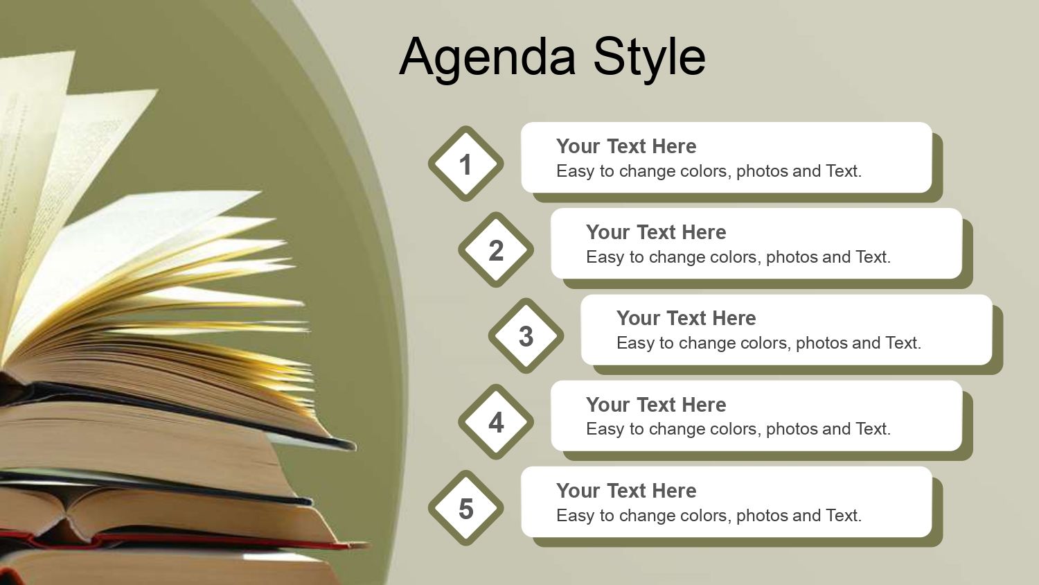 Plantilla PowerPoint Libro Antiguo