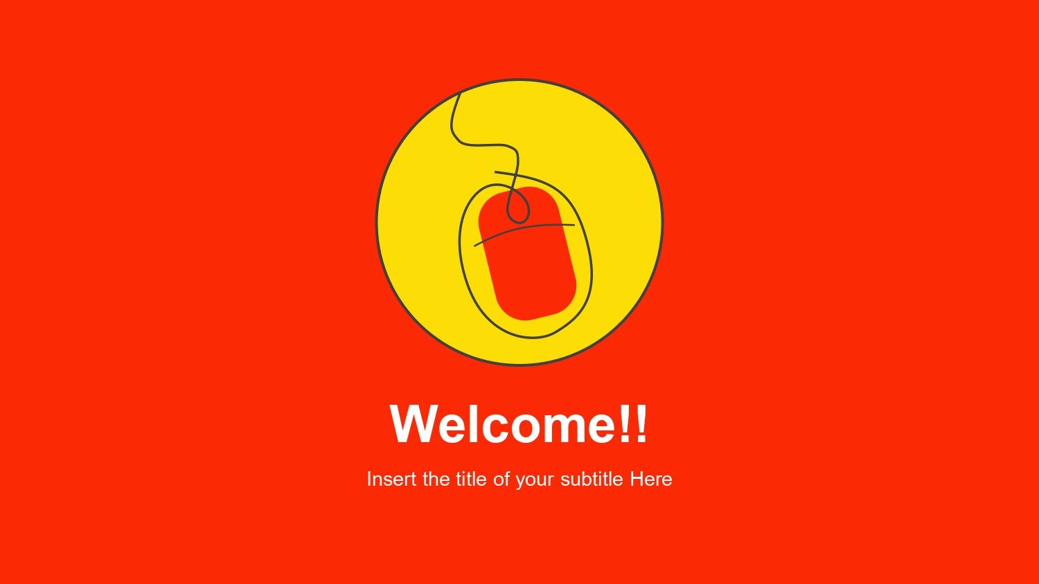 Plantilla PowerPoint Mouse de Computadora