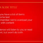 Plantilla PowerPoint Rojo Intenso