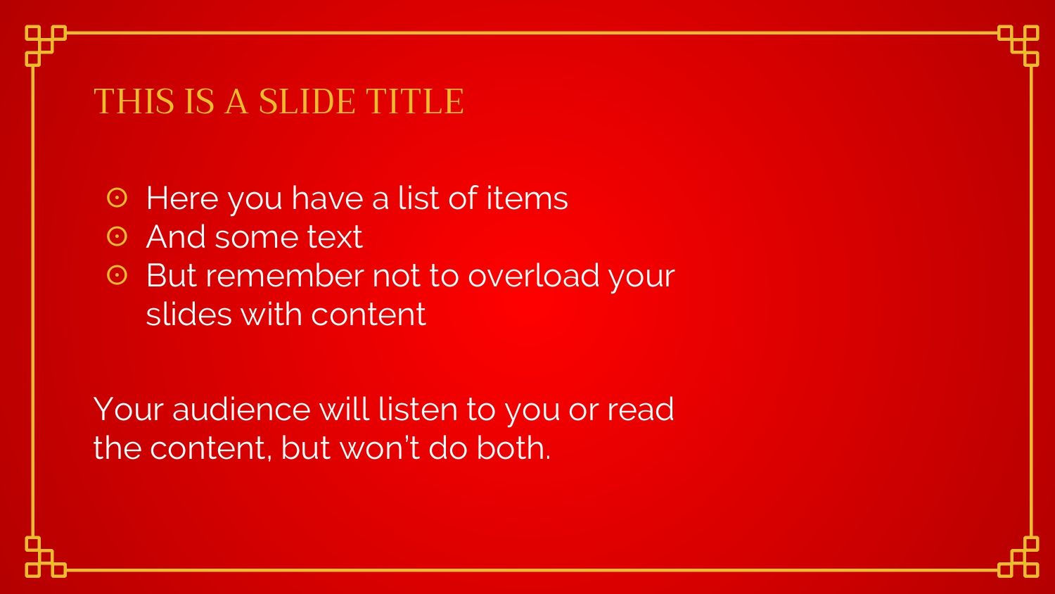Plantilla PowerPoint Rojo Intenso