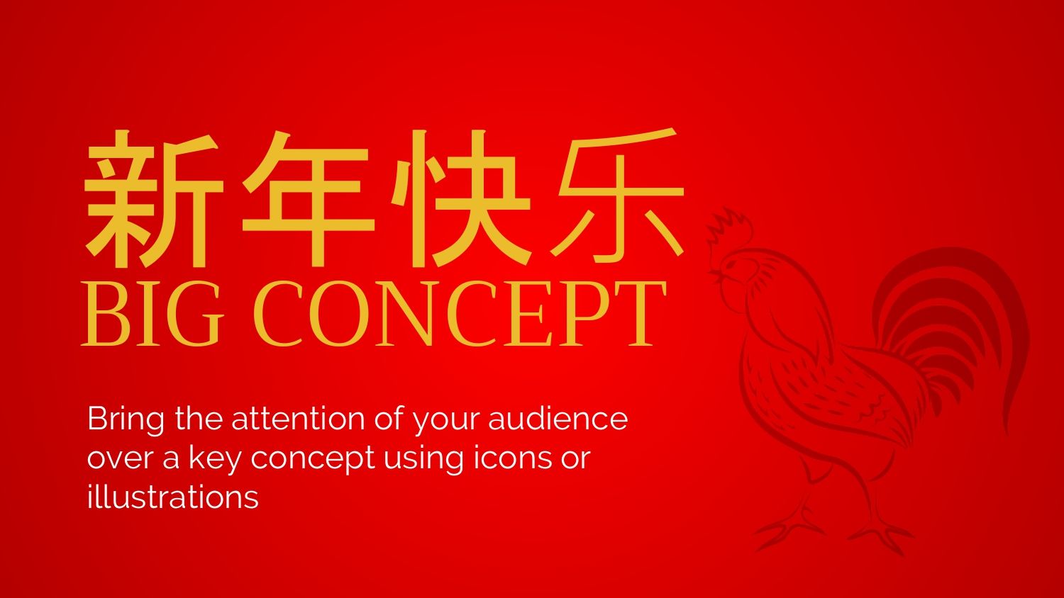 Plantilla PowerPoint Rojo Intenso