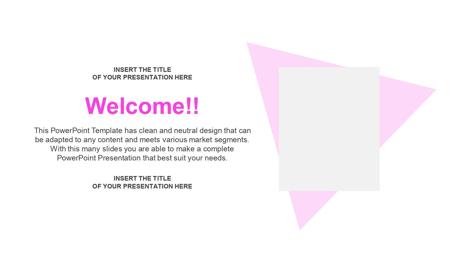 Plantilla PowerPoint Triángulos de Colores
