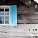 Plantilla PowerPoint Ventana de Madera