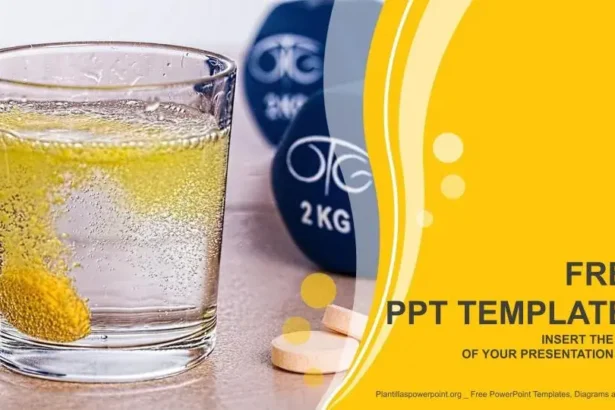 Plantilla PowerPoint Vitaminas en Pastillas