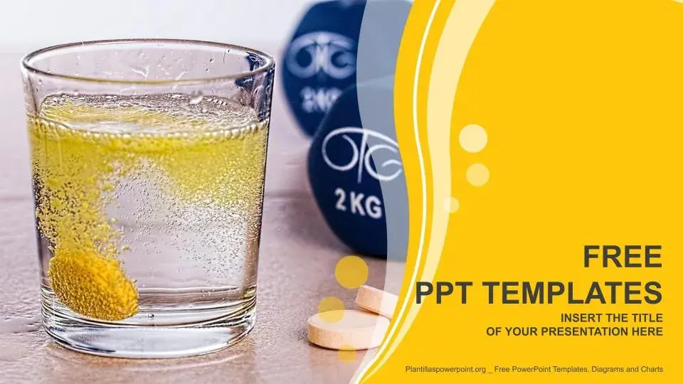 Plantilla PowerPoint Vitaminas en Pastillas