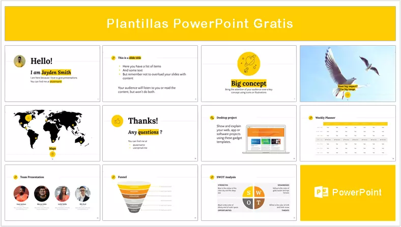 Plantilla PowerPoint con Diseño Simple