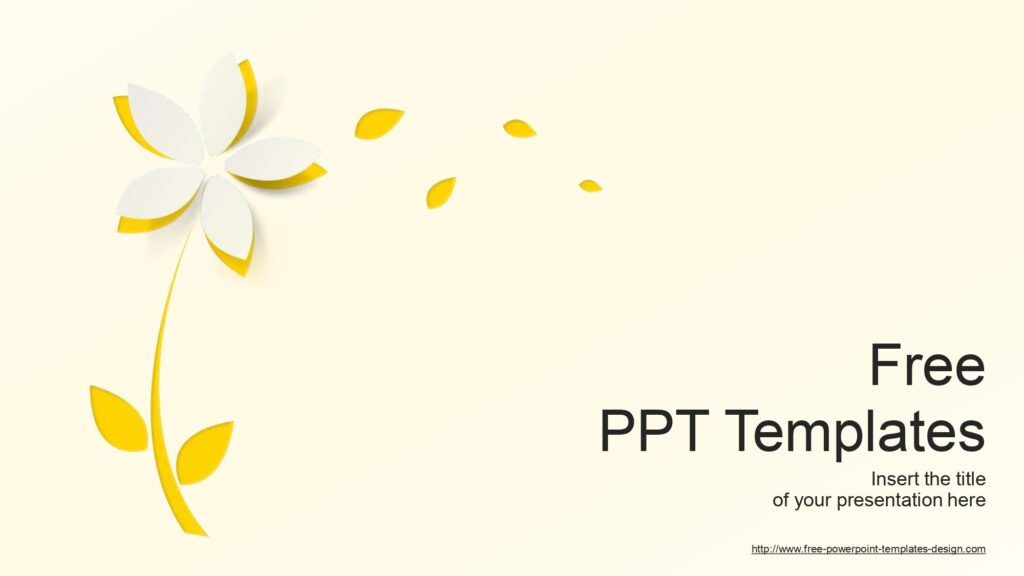 Plantilla PowerPoint con Diseño de Flores