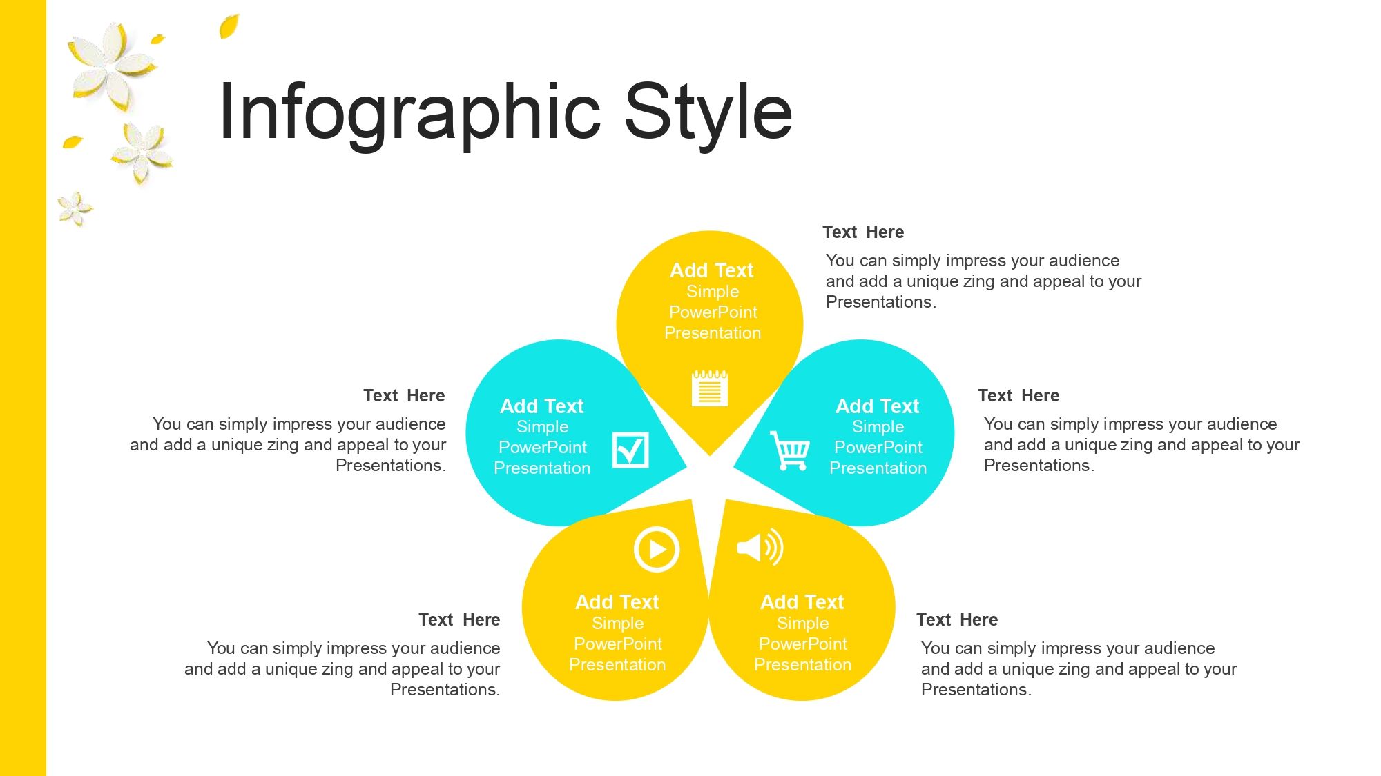 Plantilla PowerPoint con Diseño de Flores