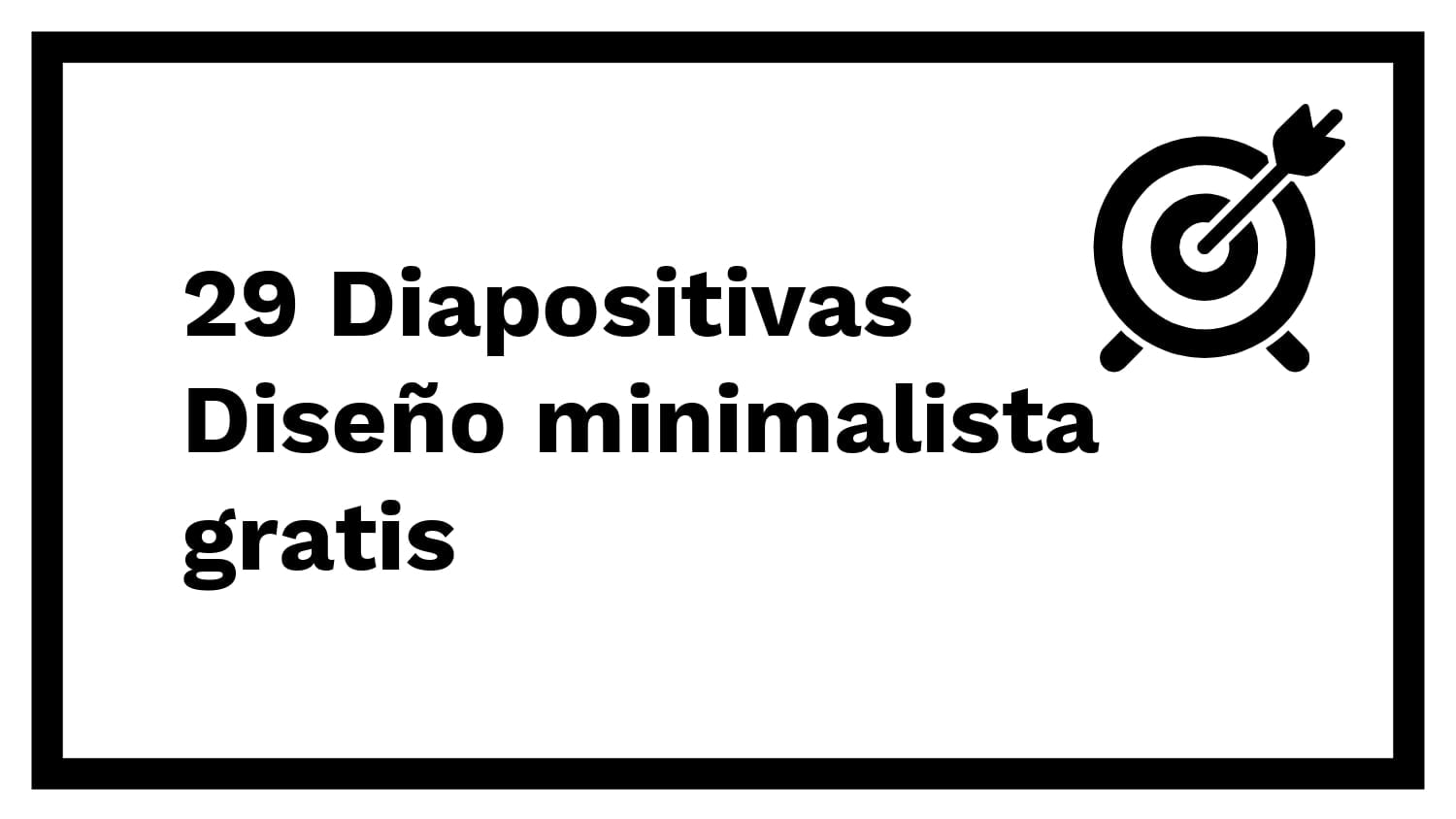Plantilla PowerPoint con Marco Negro