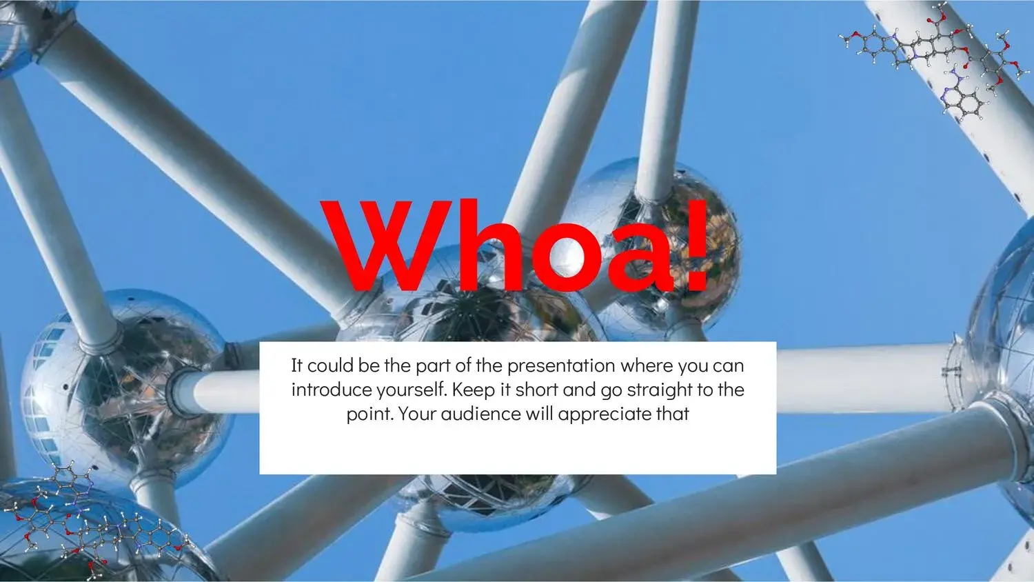 Plantilla PowerPoint de Átomo