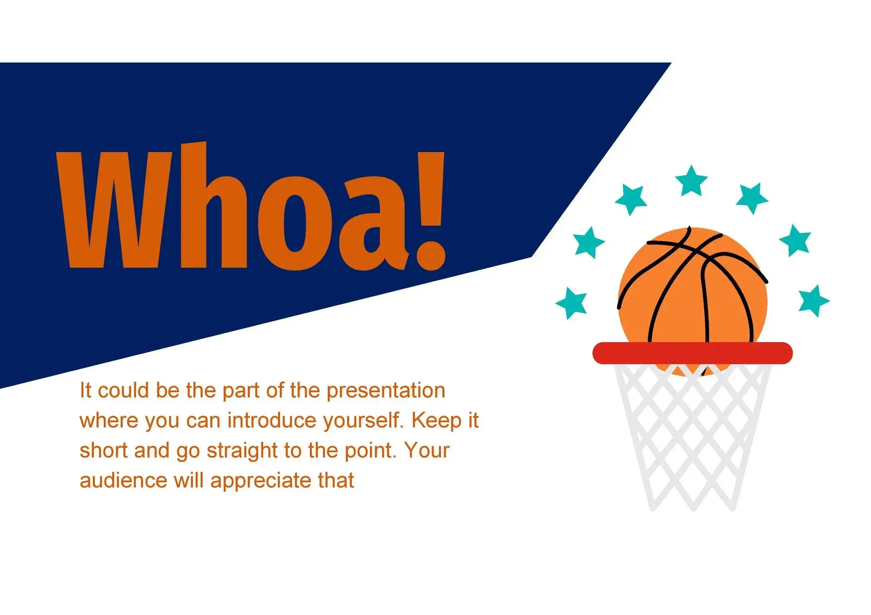 Plantilla PowerPoint Pelota de Baloncesto