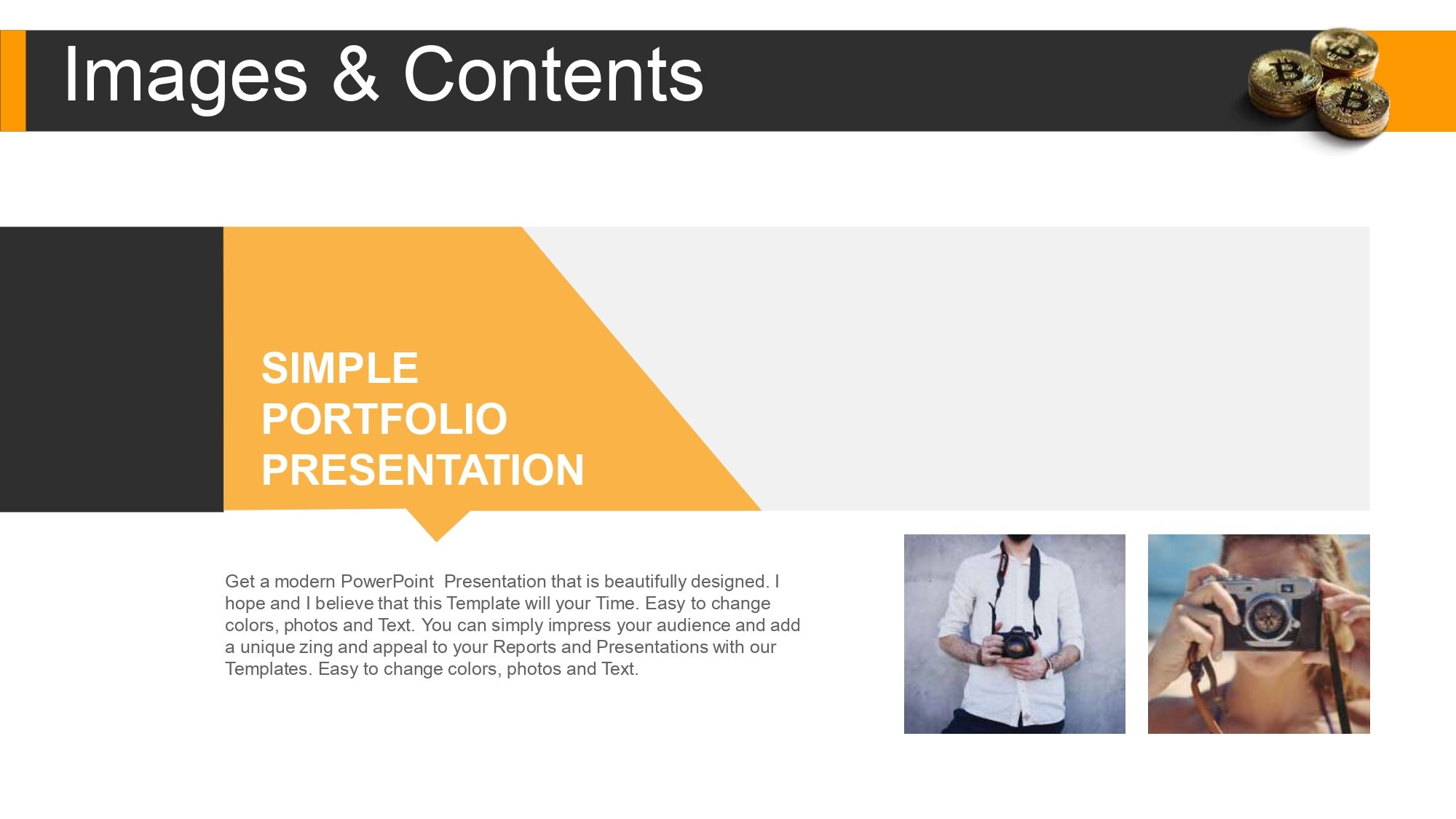 Plantilla PowerPoint de Bitcoin