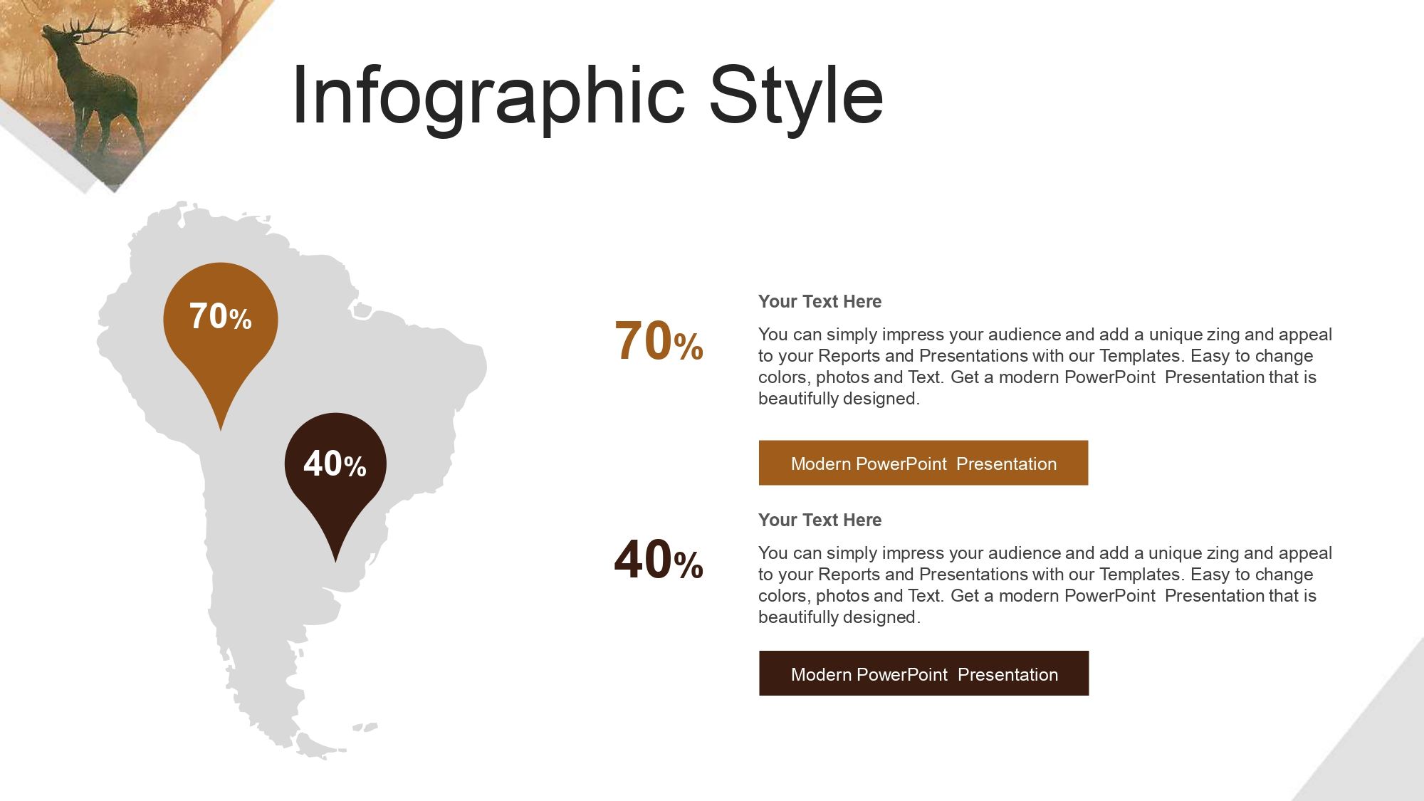 Plantilla PowerPoint de Bosque