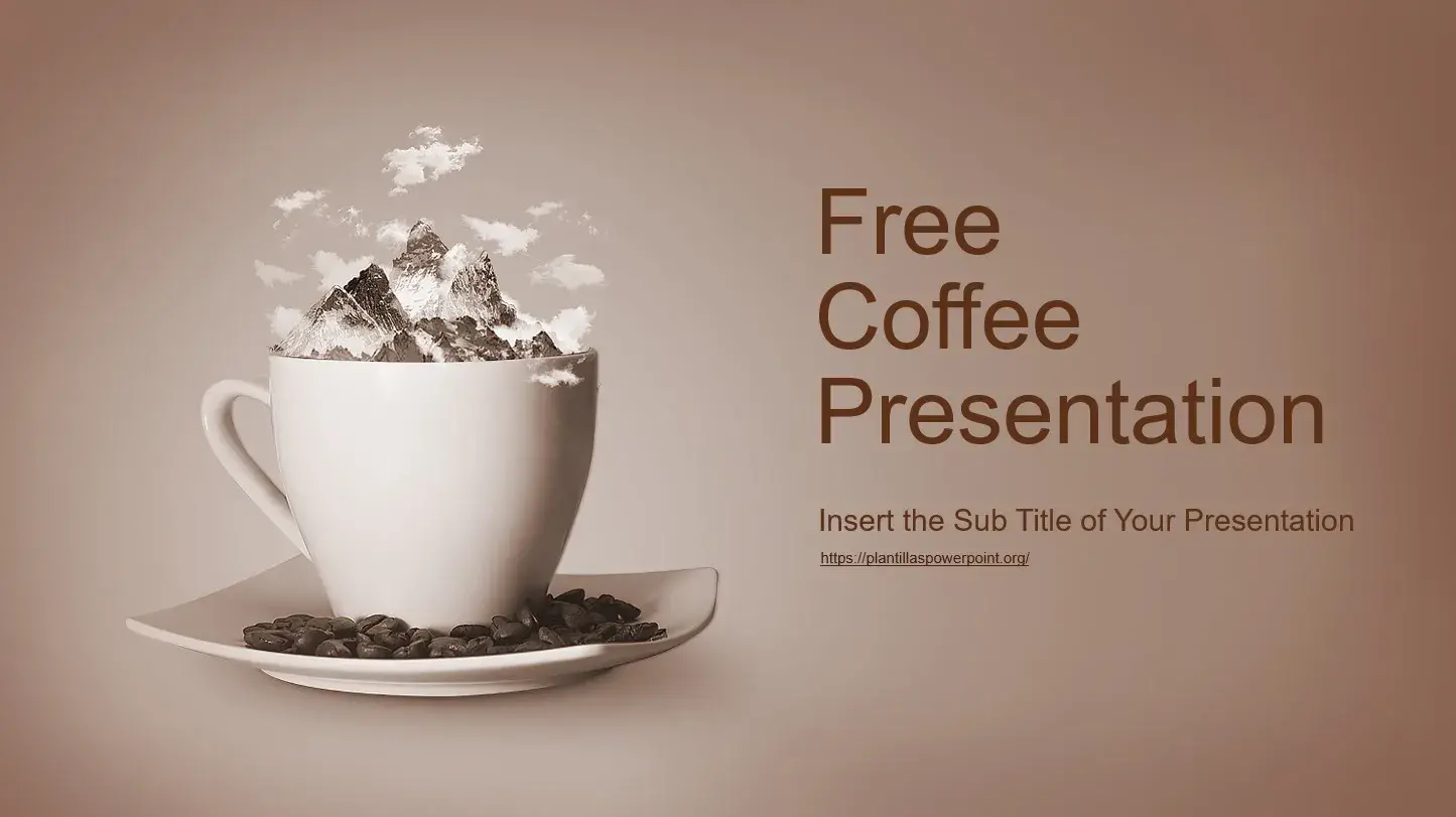 Plantilla PowerPoint de Café