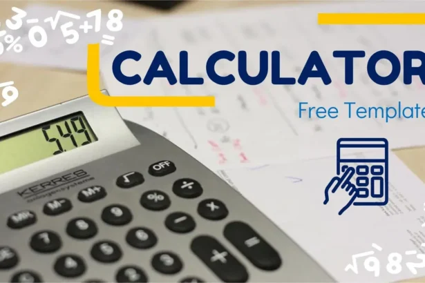 Plantilla PowerPoint de Calculadora