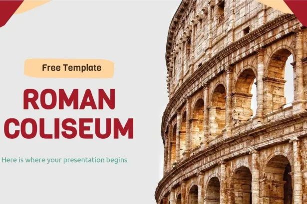 Plantilla PowerPoint de Coliseo Romano