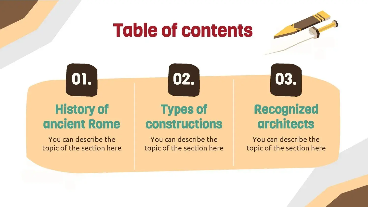 Plantilla PowerPoint de Coliseo Romano