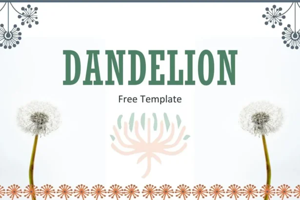 Plantilla PowerPoint de Diente de León