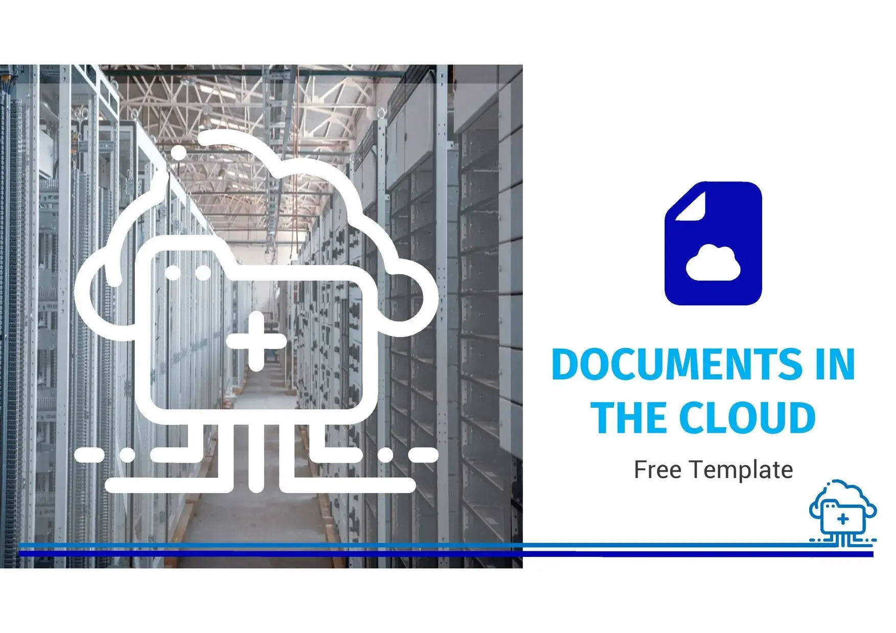Plantilla PowerPoint de Documentos en la Nube