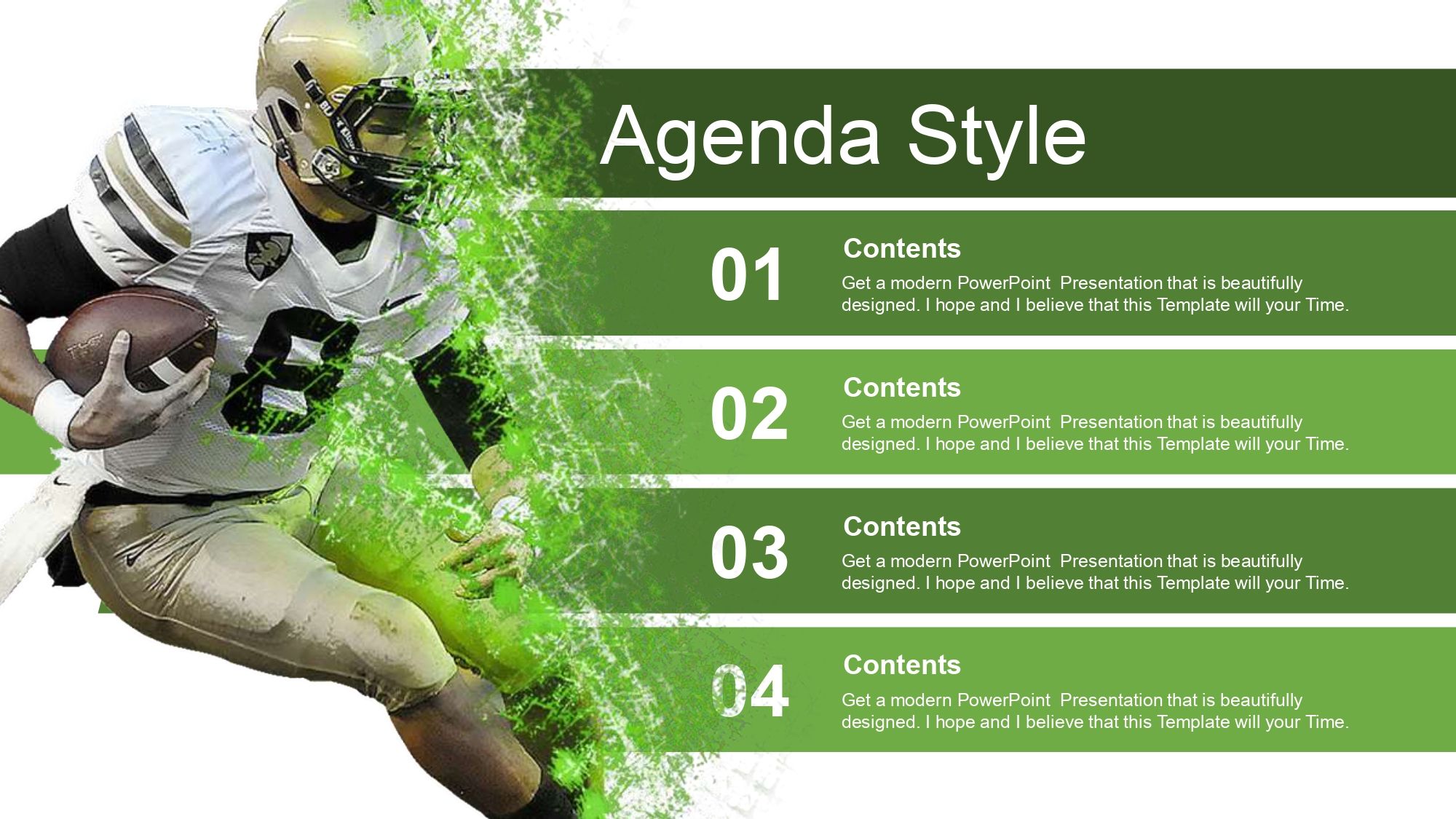 Plantilla PowerPoint de Fútbol Americano