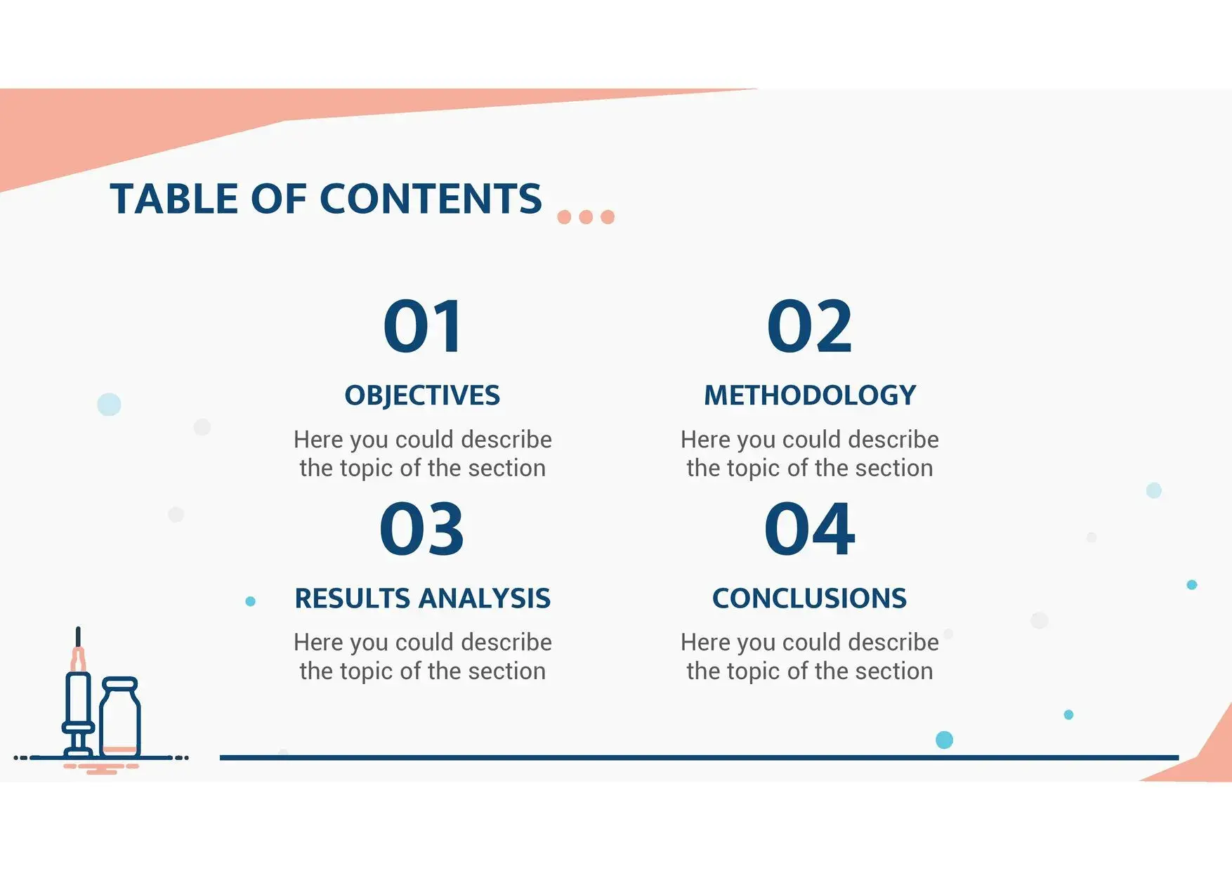Plantilla PowerPoint de Jeringa