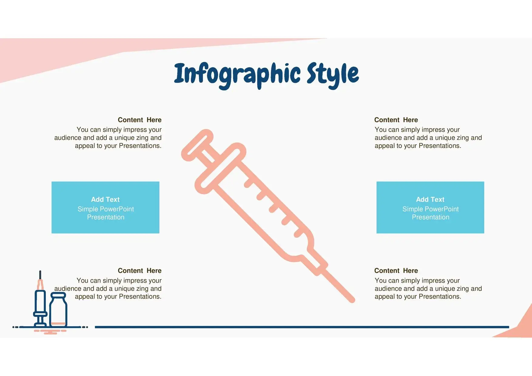 Plantilla PowerPoint de Jeringa
