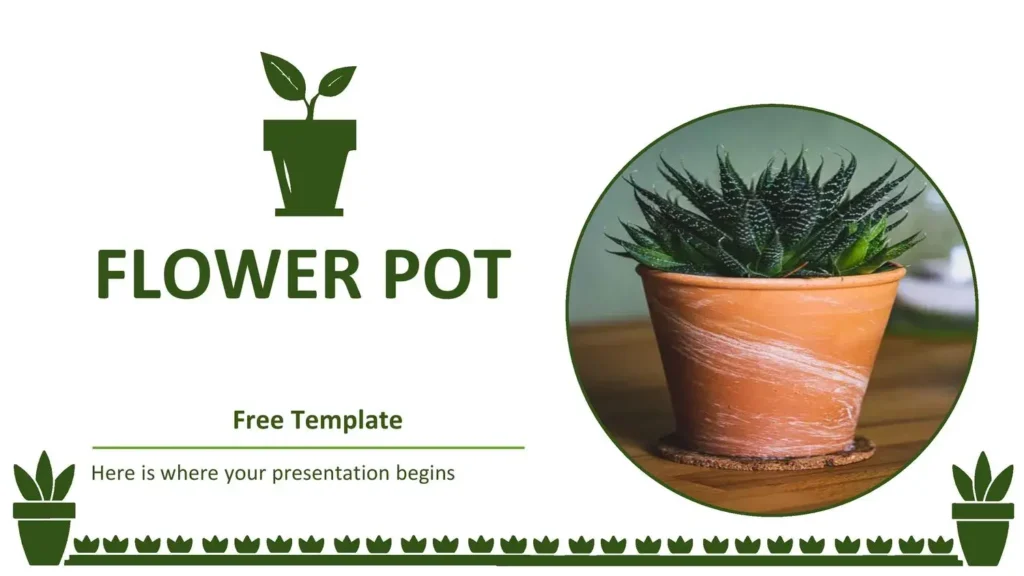 Plantilla PowerPoint de Maceta