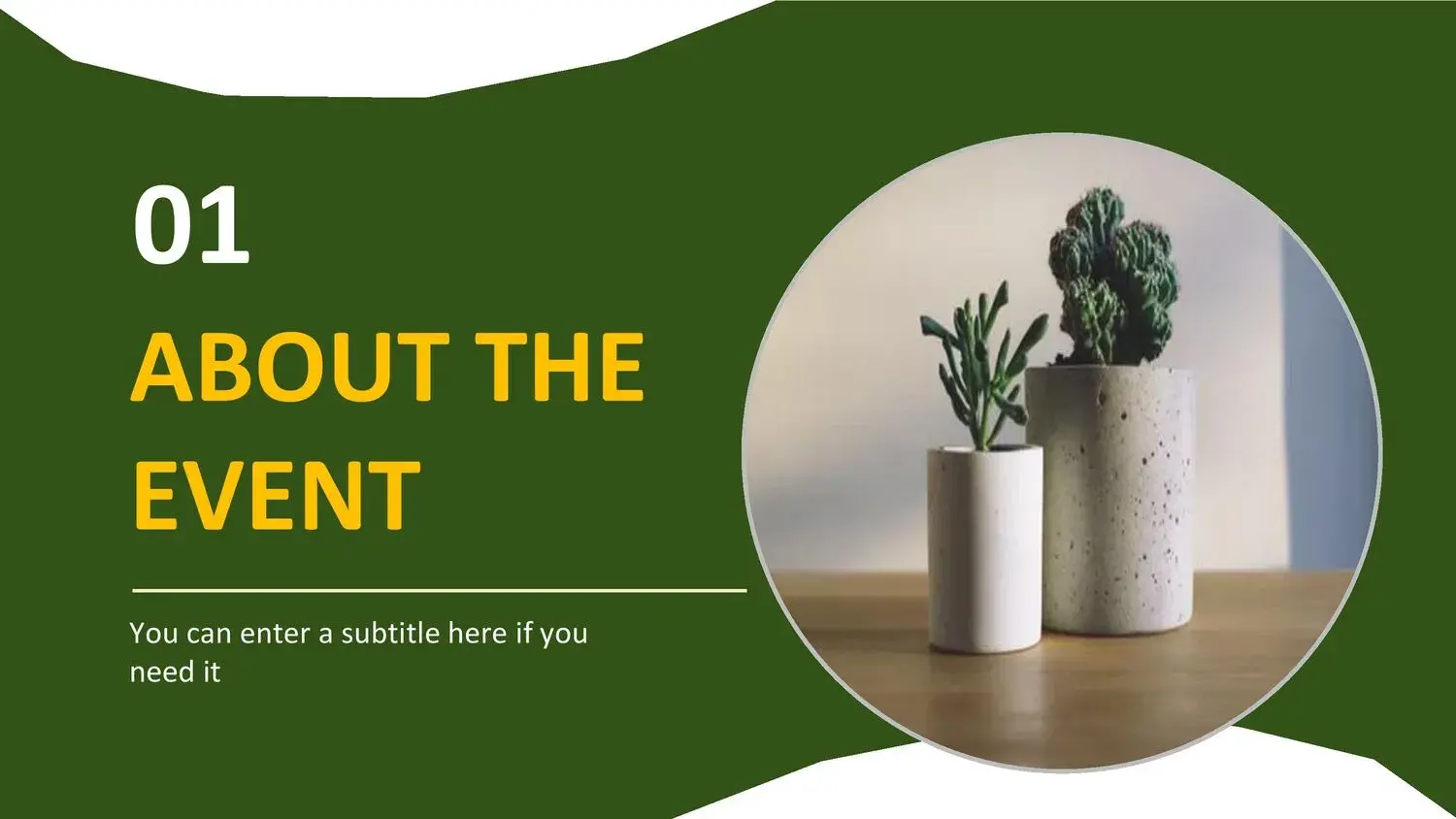 Plantilla PowerPoint de Maceta