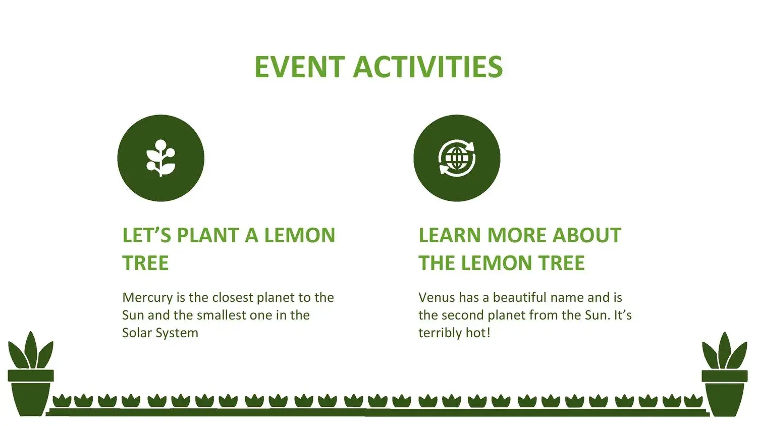 Plantilla PowerPoint de Maceta