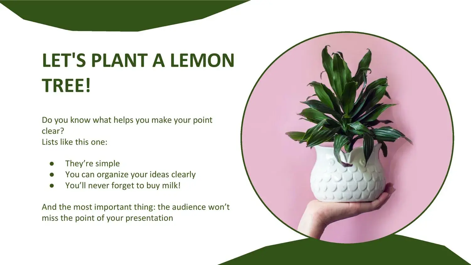 Plantilla PowerPoint de Maceta