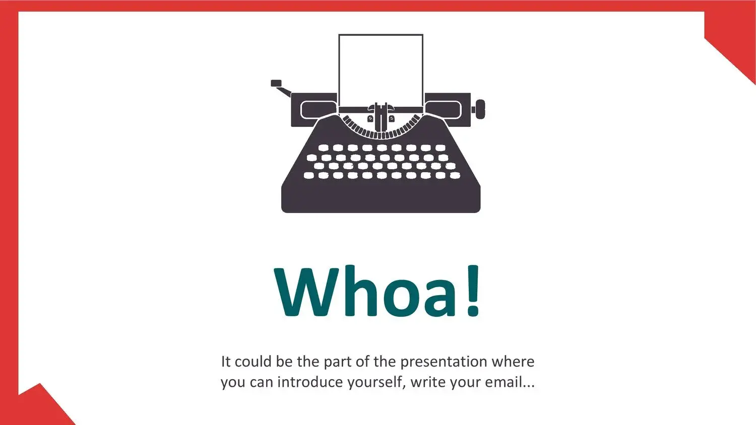 Plantilla PowerPoint de Máquina de Escribir