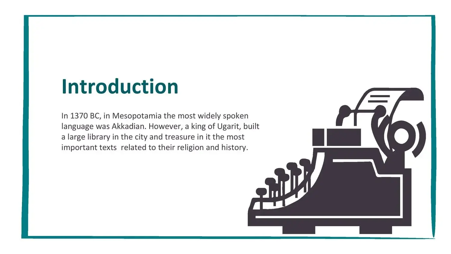 Plantilla PowerPoint de Máquina de Escribir