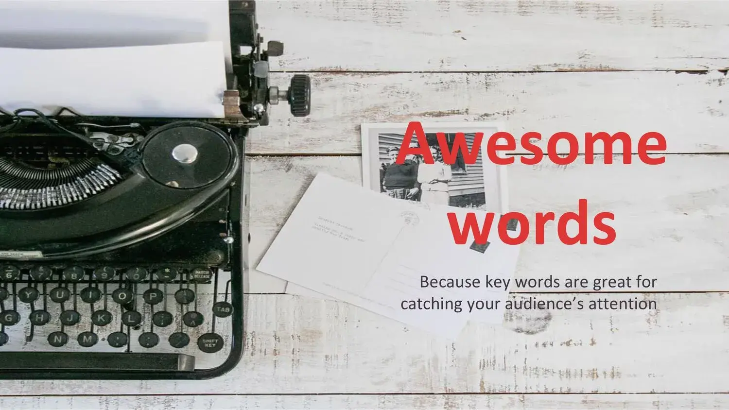 Plantilla PowerPoint con diseño vintage