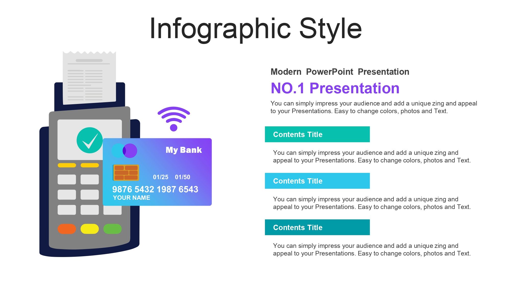 Plantilla PowerPoint de Pago sin Contacto