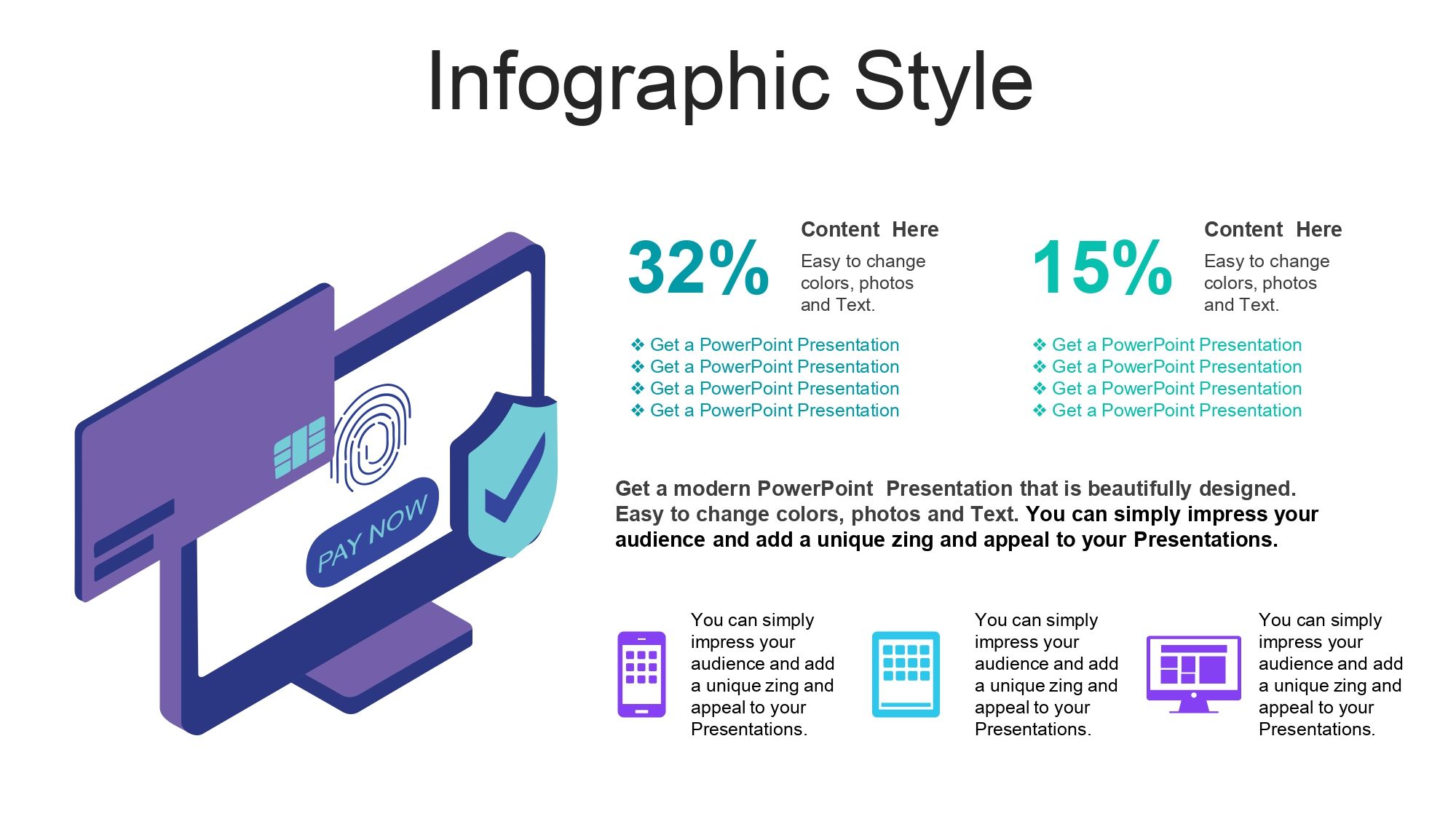 Plantilla PowerPoint de Pago sin Contacto
