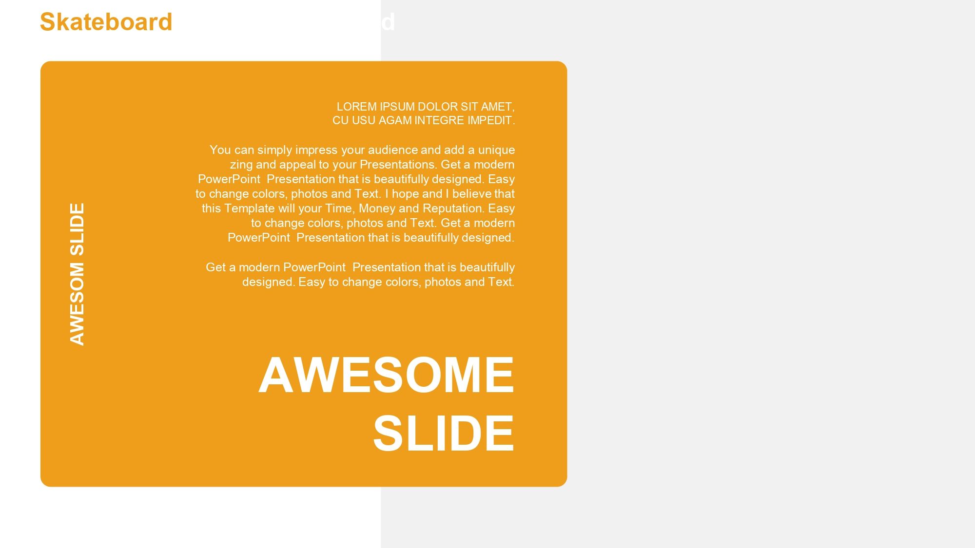 Plantilla PowerPoint de Skate