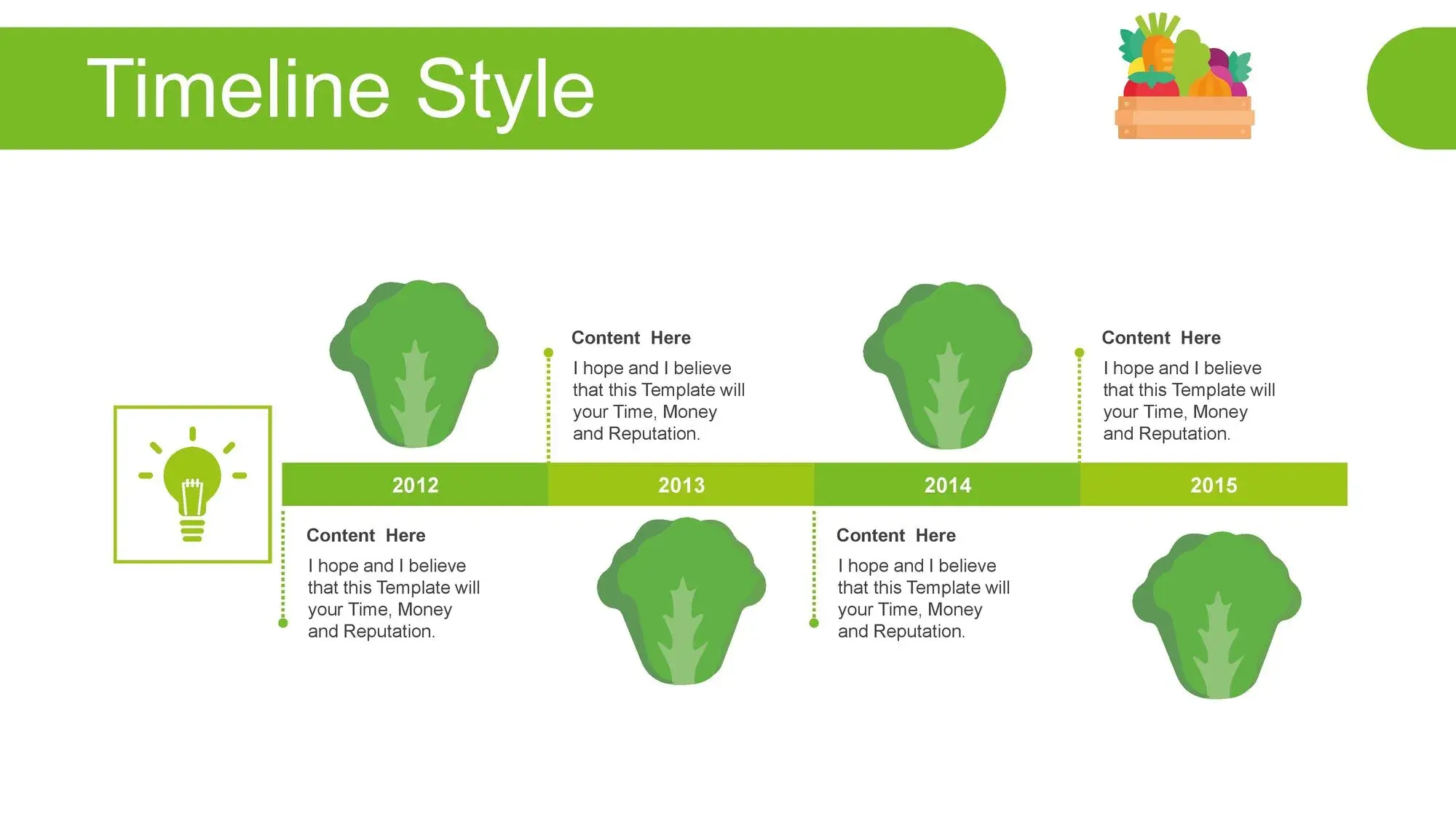 Plantilla PowerPoint de Vegetales Comestibles