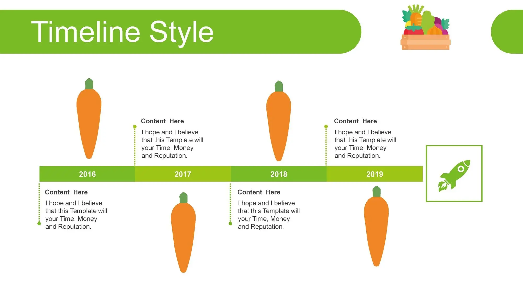 Plantilla PowerPoint de Vegetales Comestibles