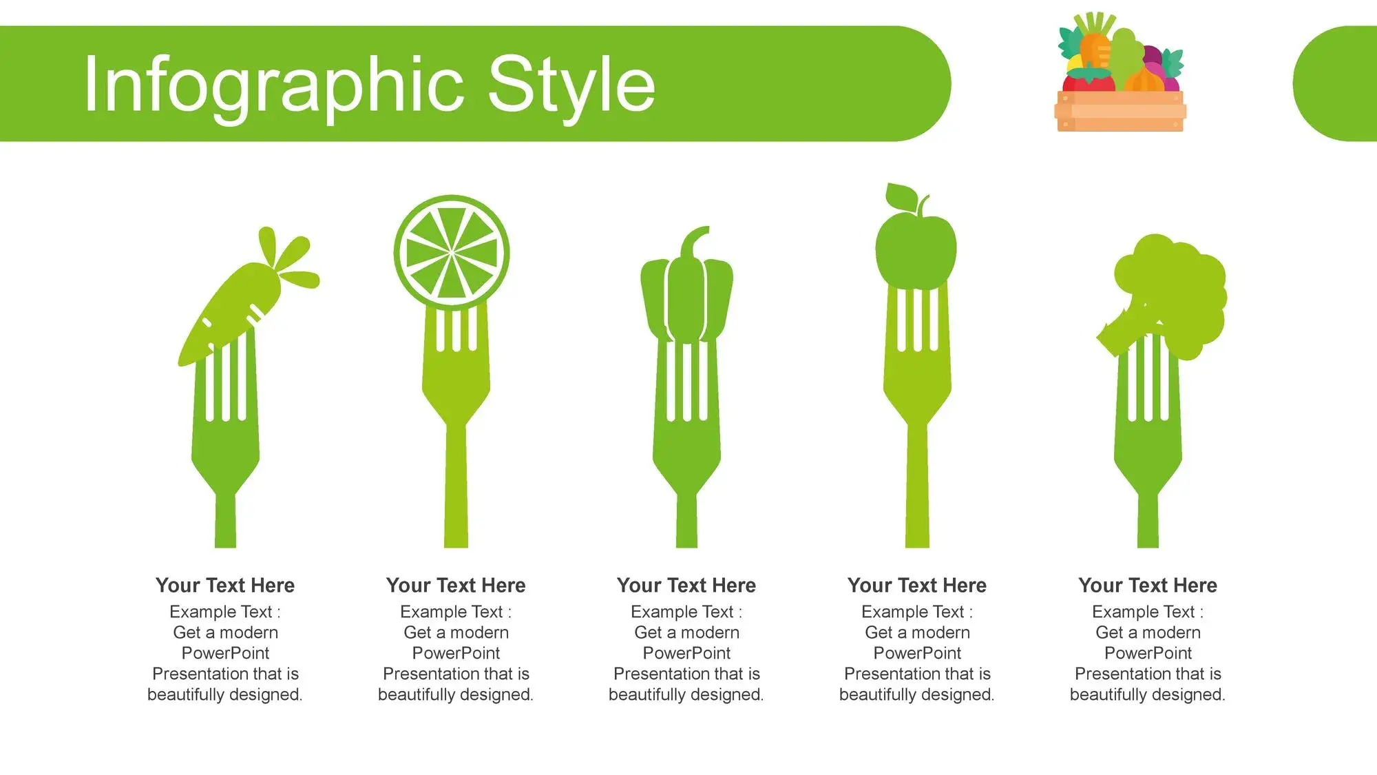 Plantilla PowerPoint de Vegetales Comestibles