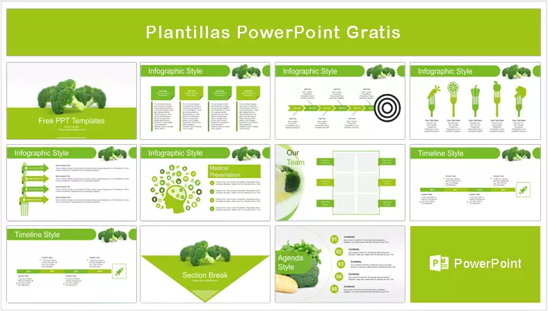 Plantilla PowerPoint de Verduras