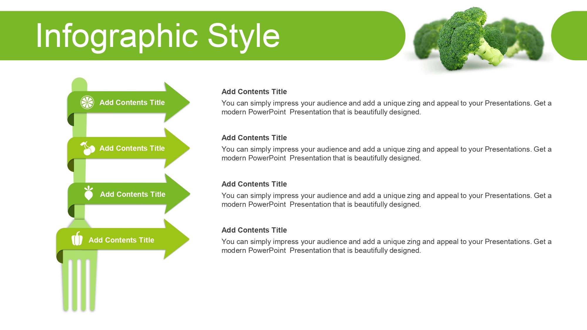 Plantilla PowerPoint de Verduras