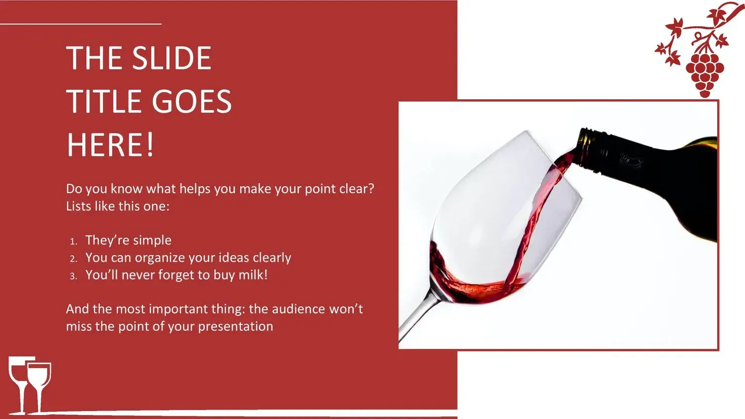 Plantilla PowerPoint de Vino