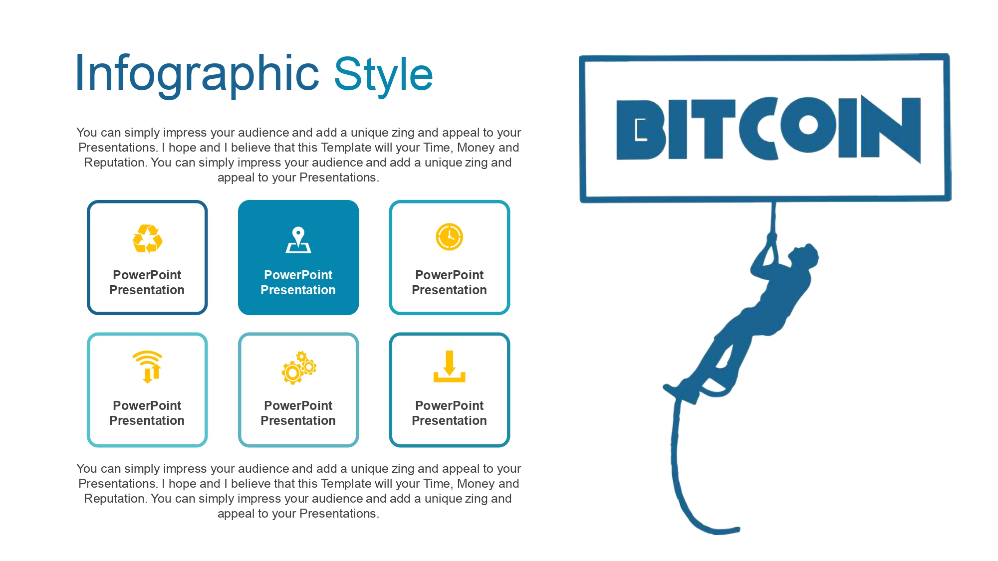 Plantilla PowerPoint de la Block Chain