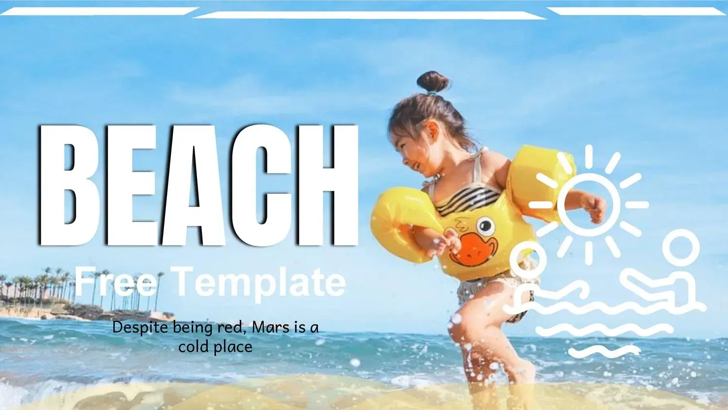 Plantilla PowerPoint de la Playa