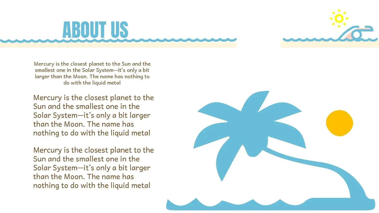 Plantilla PowerPoint de la Playa